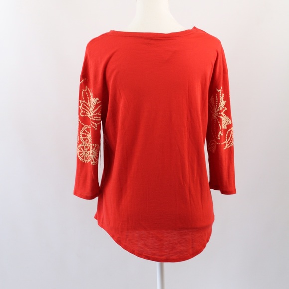 Lucky Brand Soft 3/4 Sleeve Top - Picture 2 of 3