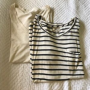 2 Madewell whisper pocket tees!