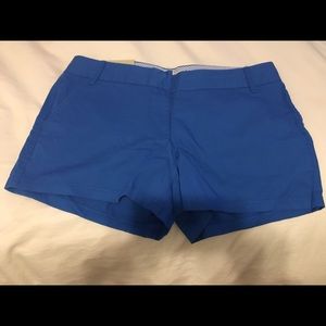 J crew size six blue shorts