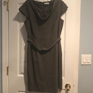Calvin Klein size 14 belted dress NEVER WORN