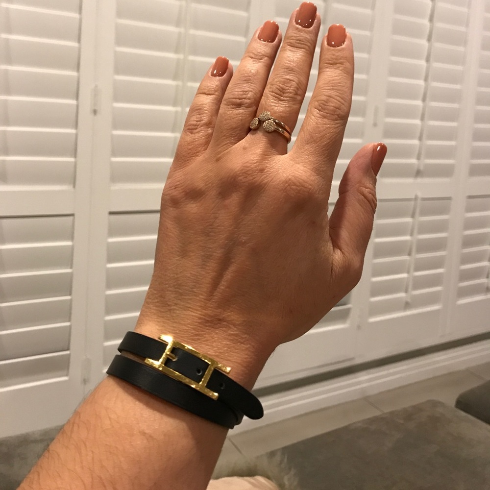 Hermes Behapi Double Tour Yellow Gold Bracelet - Picture 7 of 8