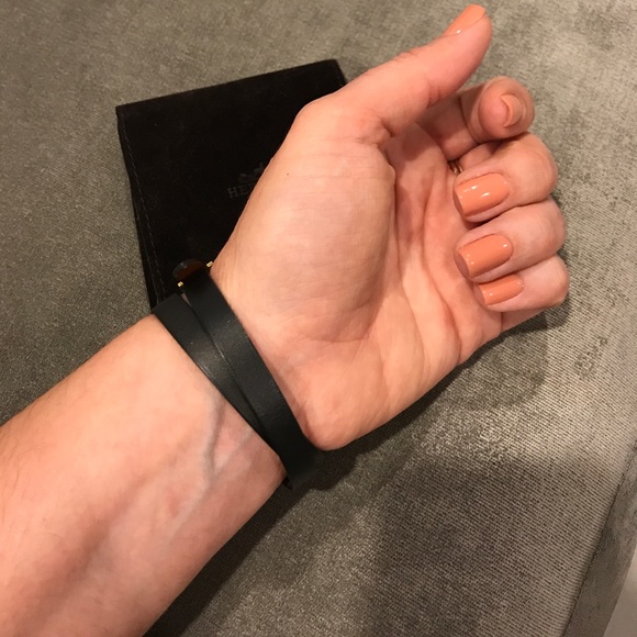 Hermes Behapi Double Tour Yellow Gold Bracelet - Picture 6 of 8