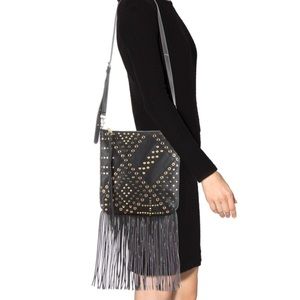 ⚡️HP⚡️Jemma black and gold cross body studded bag