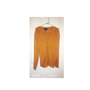 F21 men's cardigan - mustard