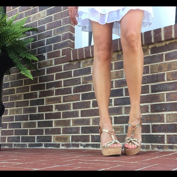 Coach Cork-Georgiana Wedge Sandal - Picture 2 of 4