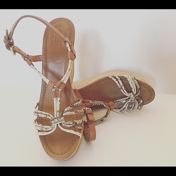 Coach Cork-Georgiana Wedge Sandal - Picture 3 of 4