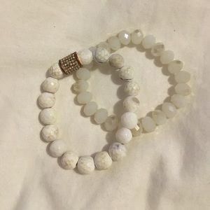Set of two beaded bracelets