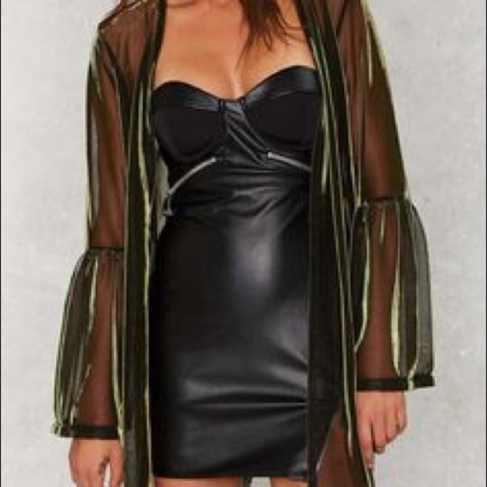 Holographic Bell Sleeve Kimono