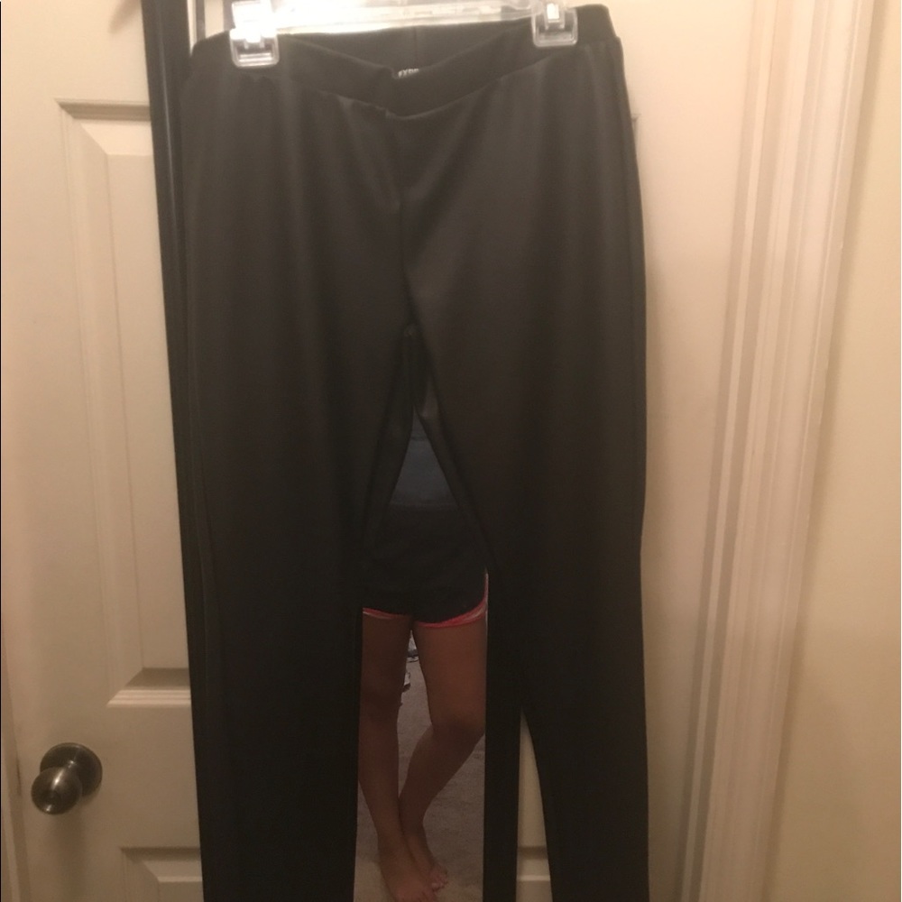 Faux leather leggings