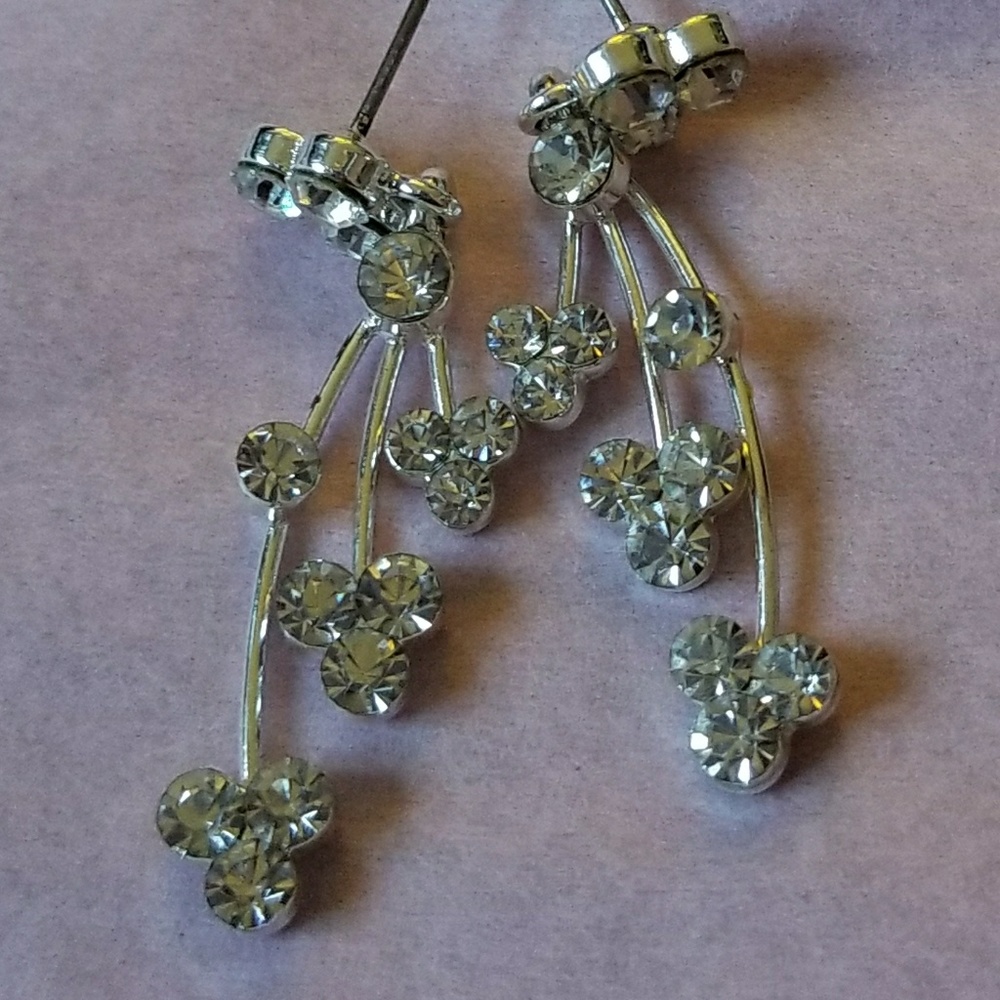 Dangling Silver Earrings