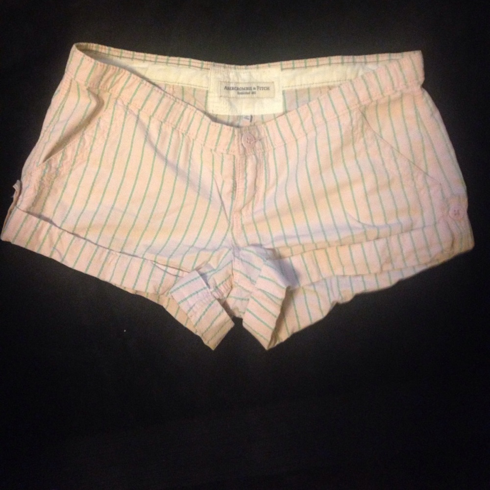 Pink and green A&F shorts