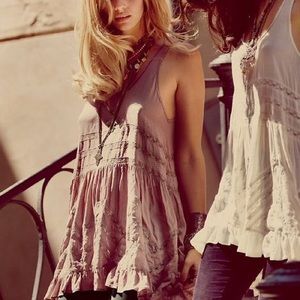 Free People Intimates mauve trapeze dress