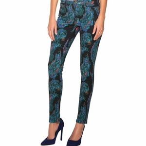 NWT Marchesa Voyage Feather Print Pant, Size 29