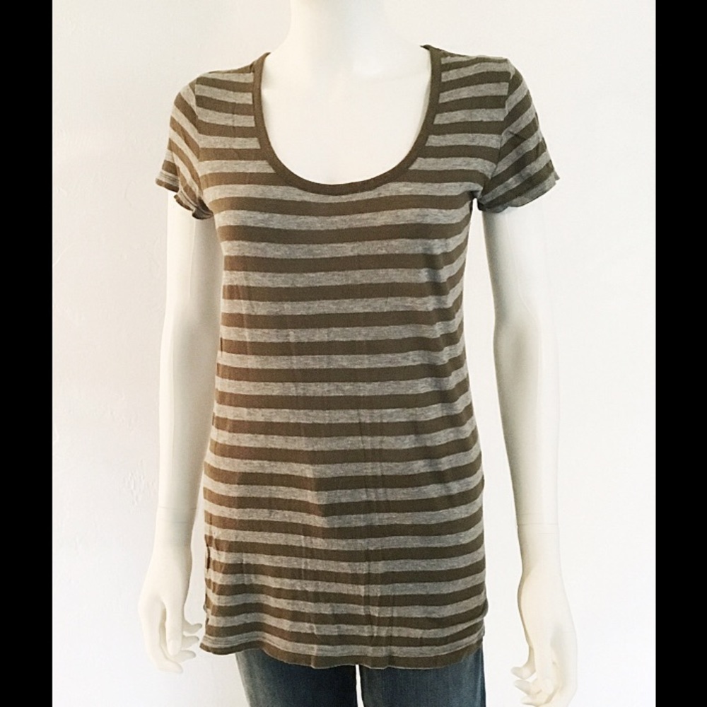 🆕 Parisian Stripes Super Sof, Thin, Scoop T Shirt