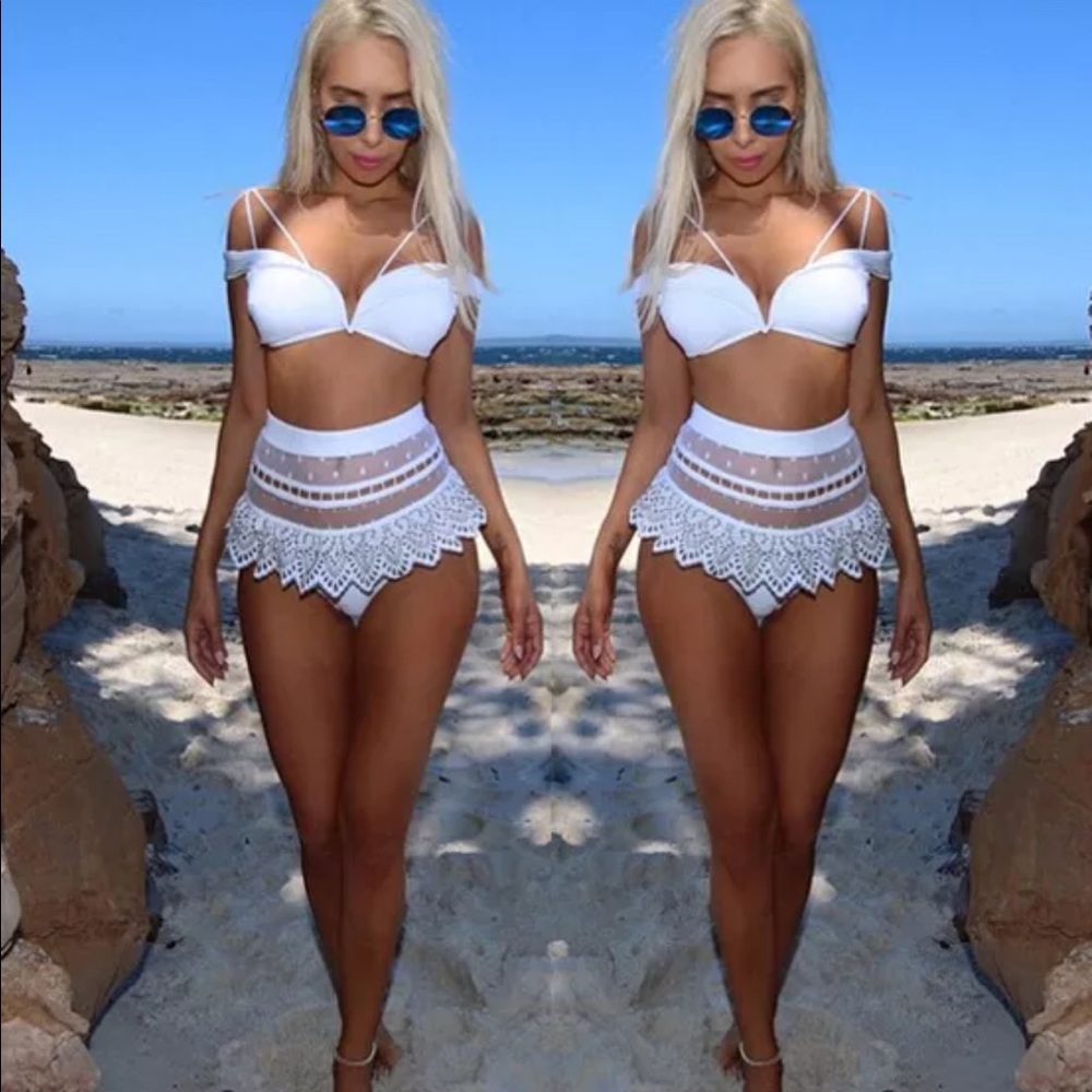 Two piece swim suit