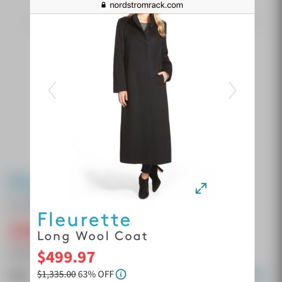 Flourette Cashmere Long Coat - Picture 7 of 7