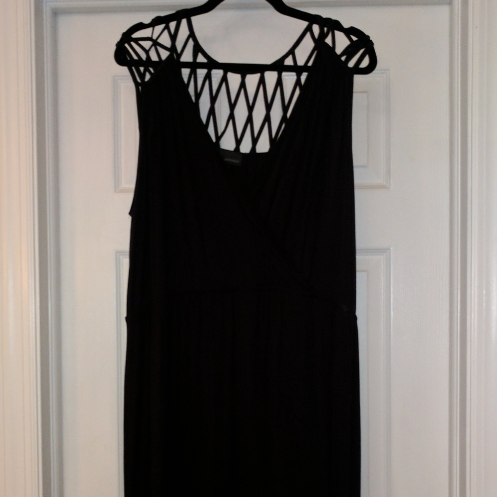 Lane Bryant black maxi dress