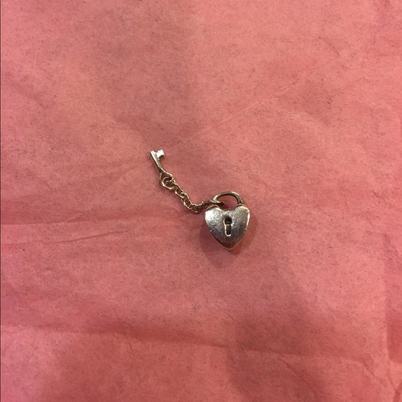 Pandora Jewelry Pandora Sterling Silver Heart Lock And Key Charm