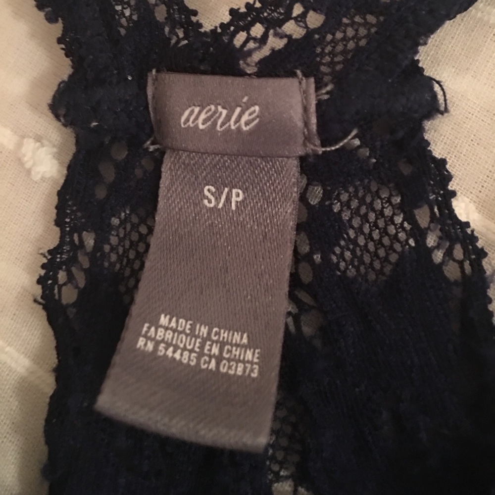 XSOLDX 🔴B1G1 50% OFF Aerie Bralette BNWT Navy Sm - Picture 2 of 5