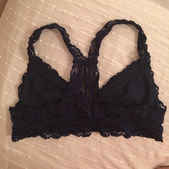 XSOLDX 🔴B1G1 50% OFF Aerie Bralette BNWT Navy Sm - Picture 4 of 5