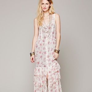 Free People Lucy Button Front Maxi Dress