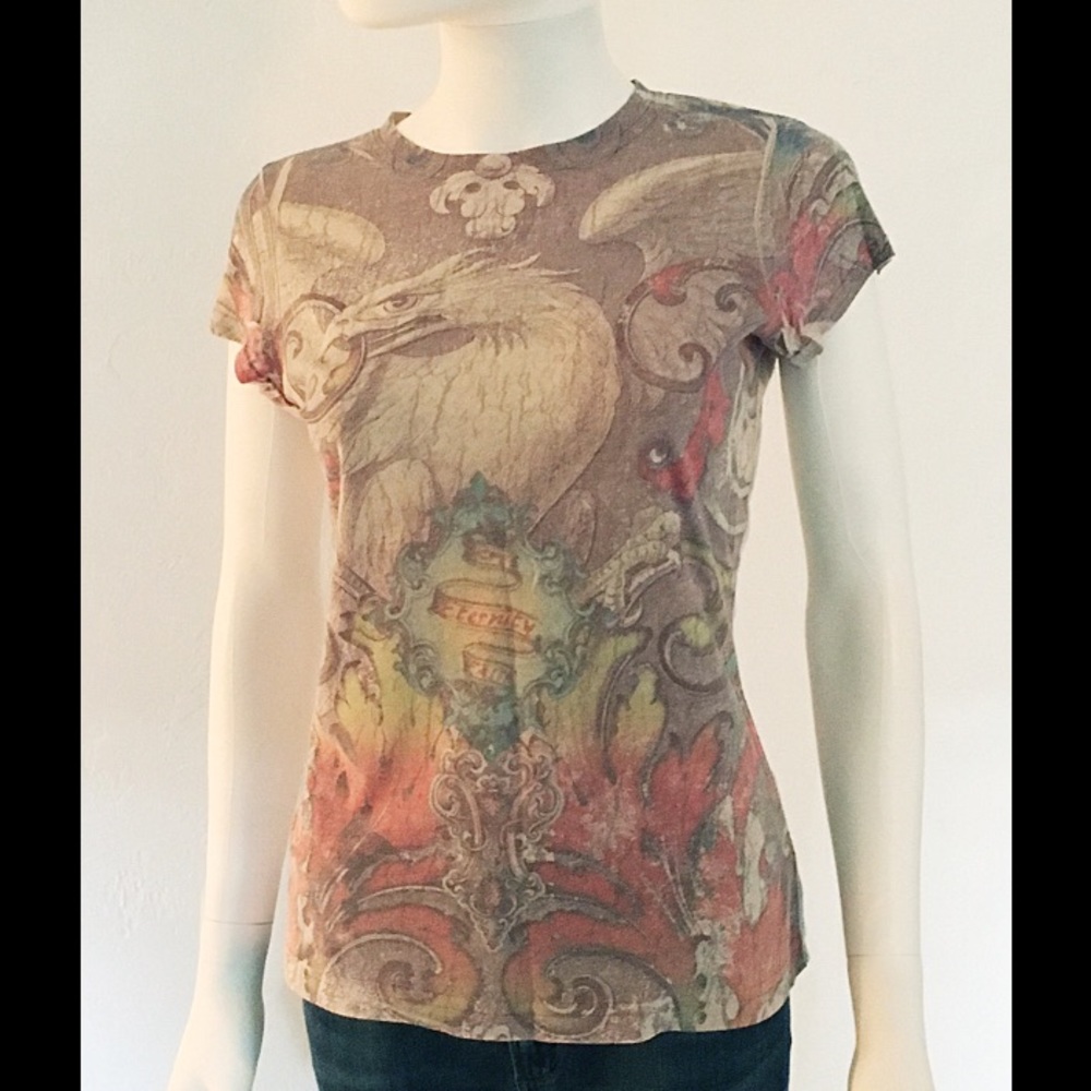 🆕 Hope Eternity Faith - Graphic Tattoo Print Tee