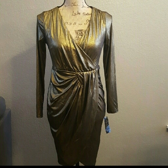 💥SOLD!!💥GORGEOUS GOLD THALIA DRESS - Picture 3 of 4