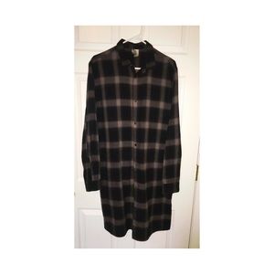 Longline button down shirt