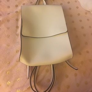 FOREVER 21 WHITE LEATHER MINI BACKPACK