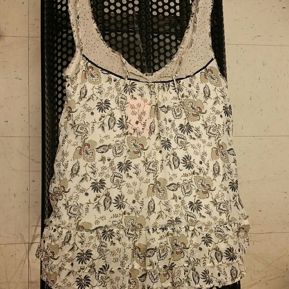 Abercrombie ruffle tank top