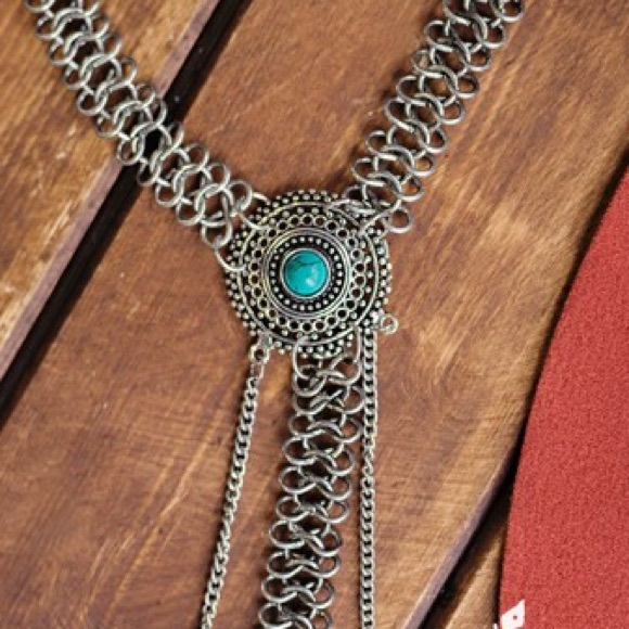 🌻Boho Love Medallion Necklace w Feather Charms 🌻 - Picture 4 of 5