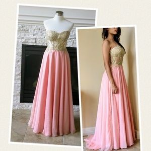 Long Strapless Prom Dress 👗 from Camille la Vie