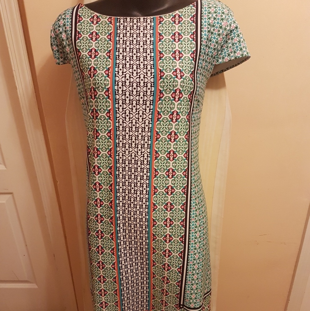 Multi color mid length dress