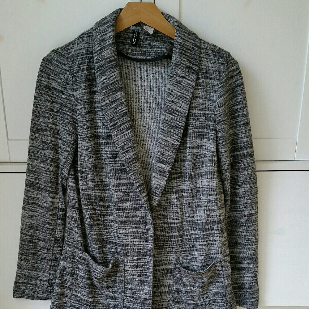 LAST CHANCE Marl charcoal grey cardigan