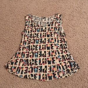 GUC juniors floral tank