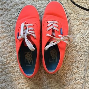 Bright orange vans
