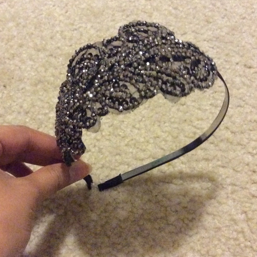 Black & silver headband