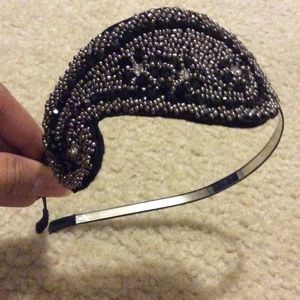 Beaded paisley headband