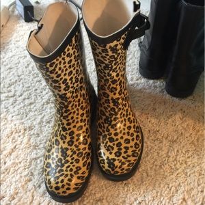 Cute print rain boots