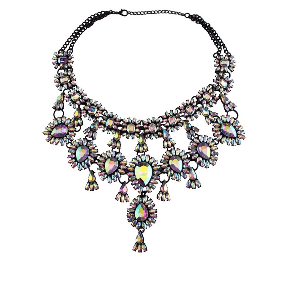 Crystal Fashion Drop Necklace Stunning