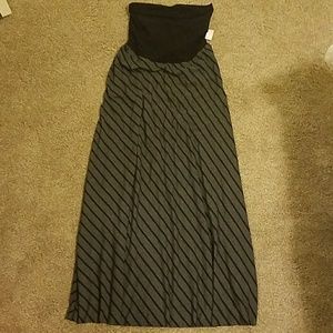 Maternity maxi skirt