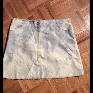 Ays Denim Mini Skirt Size 46 Made in Italy!