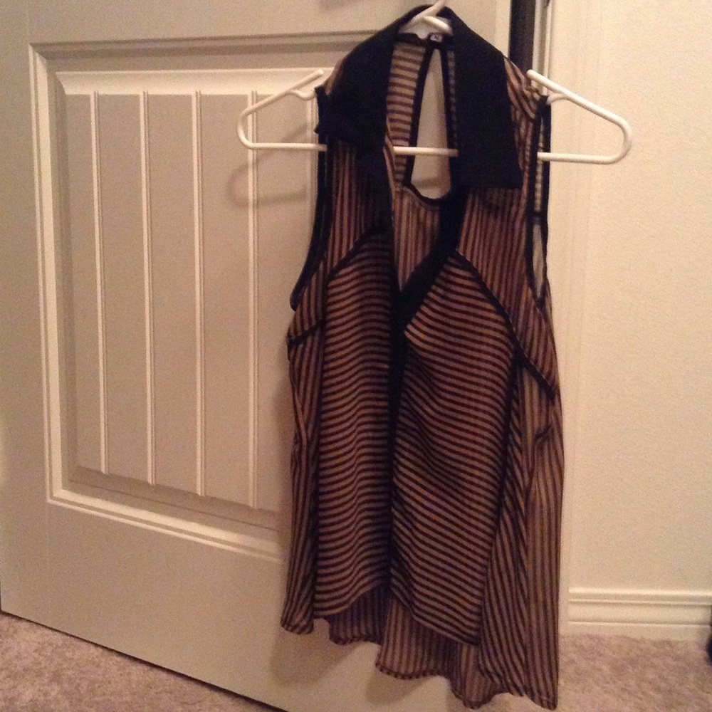 Black and Tan Top