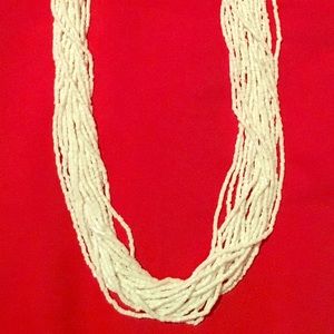 Multi strand beaded necklace