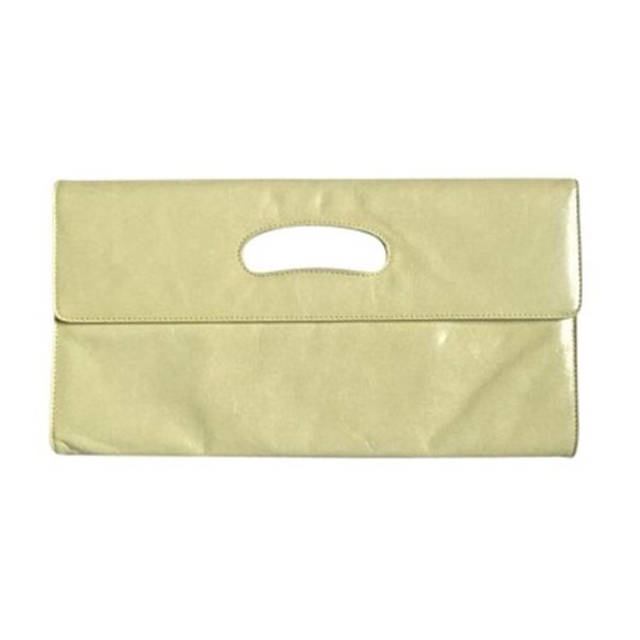 Vintage Hobo KATRINA leather clutch in PASTEL GREEN - Picture 1 of 5