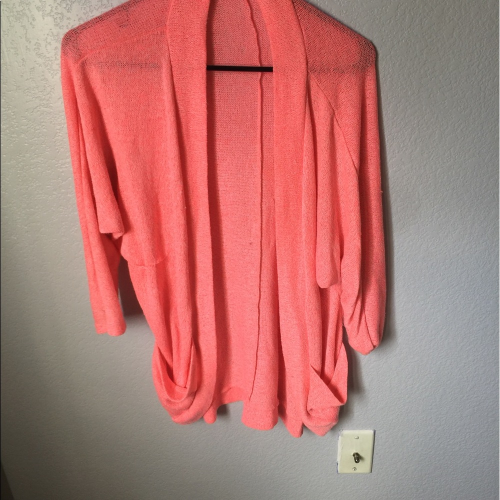 Pink cardigan
