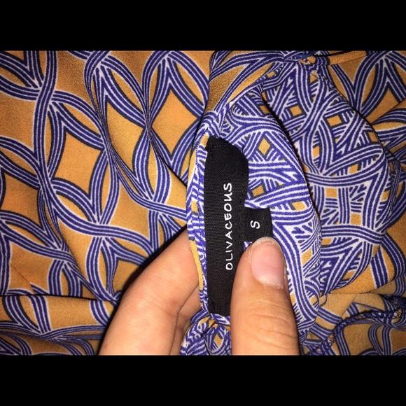 Oliviaceous Orange and Blue Patterned Tank - Picture 3 of 3