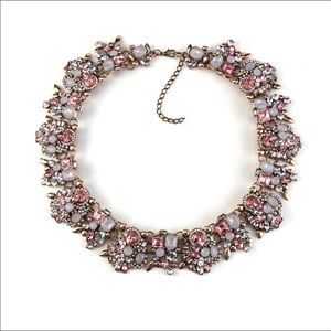 Pink Lady Fashion Bib Necklace Cute