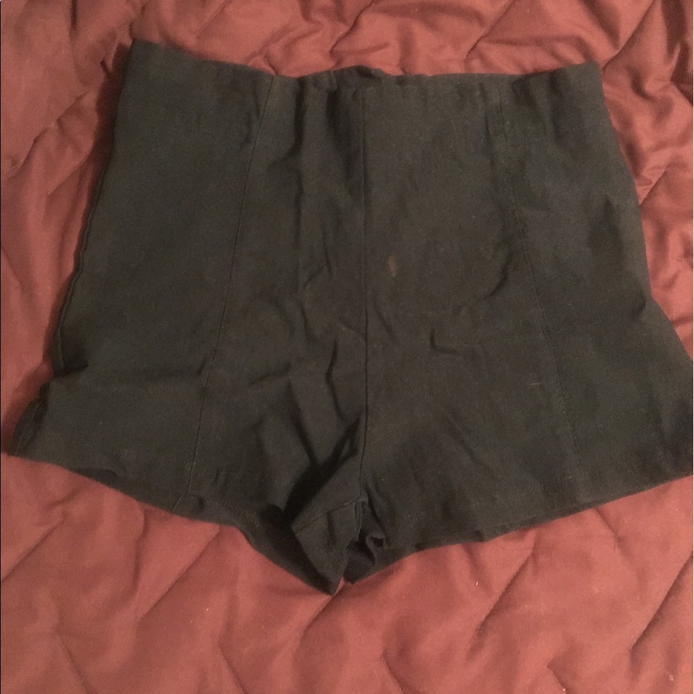 Black High Waisted Shorts