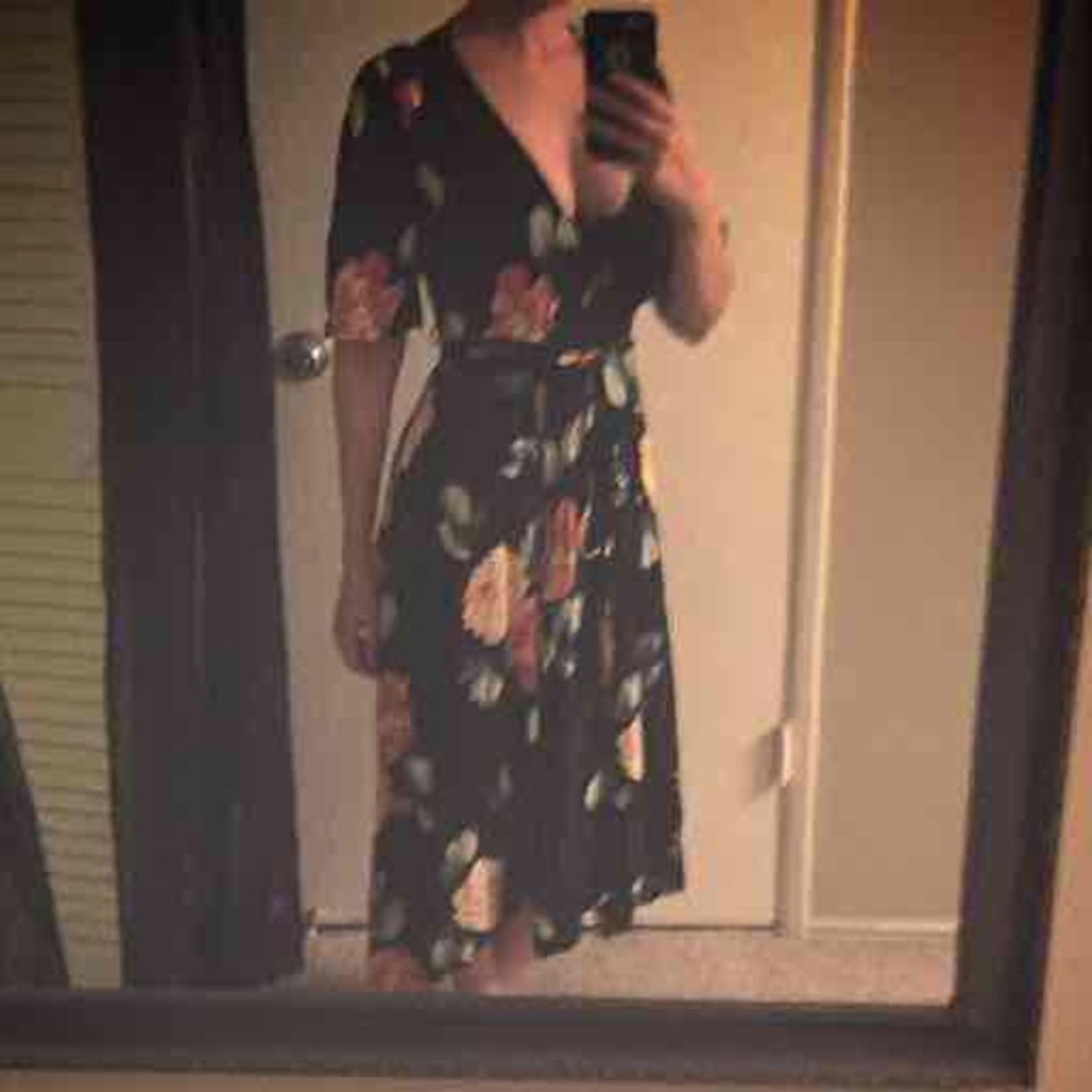 Floral Wrap Dress